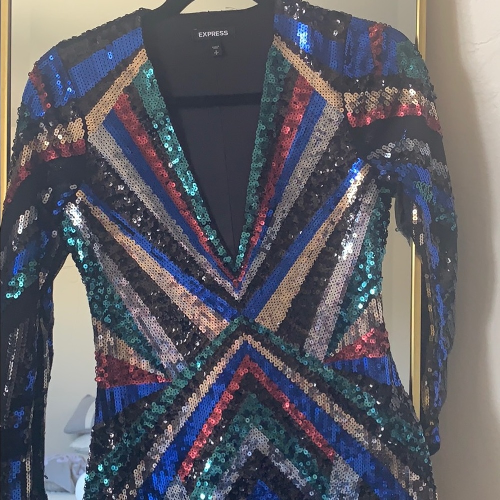 Mini sequence dress